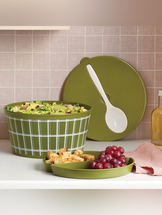 Room Essentials Other - Room Essentials Serve Bowl with Lid and Utensil